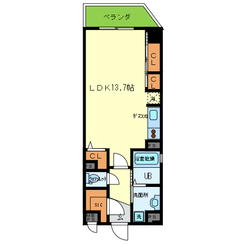 Ciel・D東梅田 間取り
