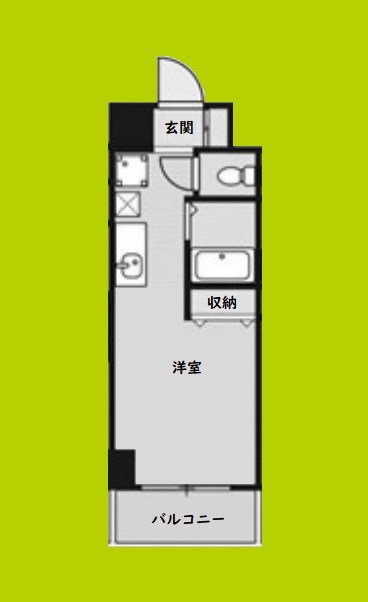 エルミタージュ難波南Ⅴ　間取り
