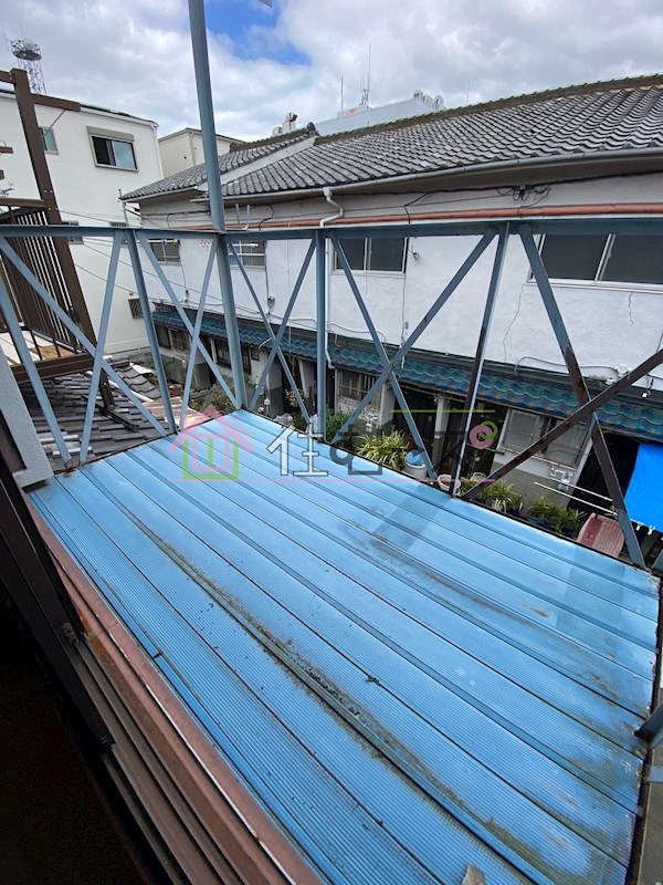 城東区東中浜貸家 ベランダ