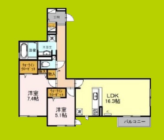 仮称）D-room旭区清水４丁目 間取り