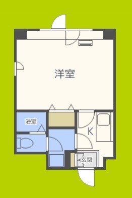 アクエルド東心斎橋 間取り