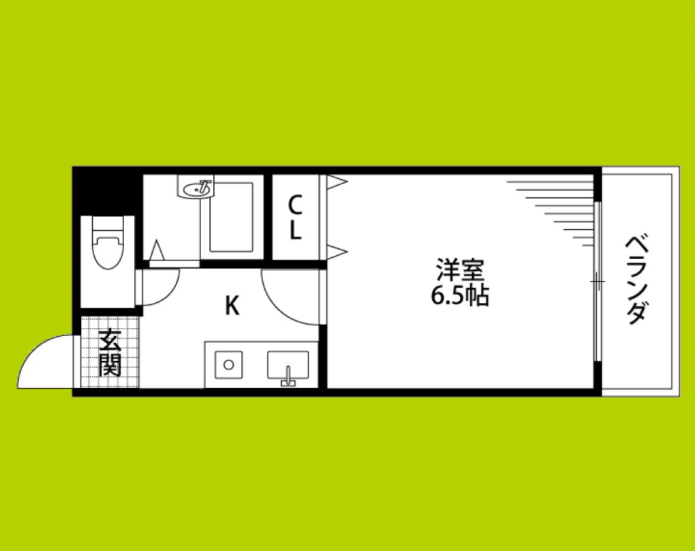 ENA阿波座西 間取り