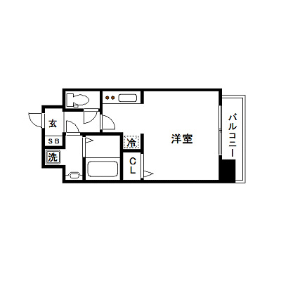クレアートクラウン天王寺 間取り