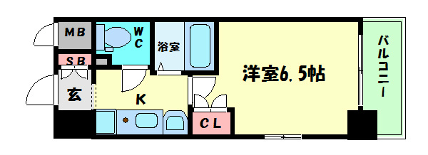 エスリード難波駅前  間取り