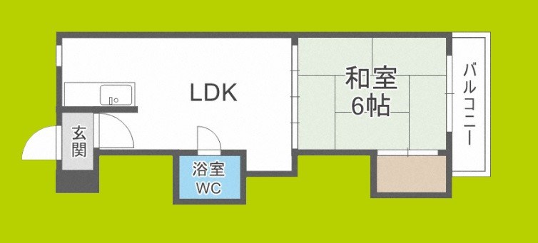 シャトー深江橋 間取り