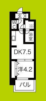 スプランディッド難波Ⅲ 間取り