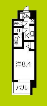 スプランディッド難波Ⅲ 間取り
