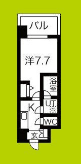 スプランディッド難波Ⅲ 間取り