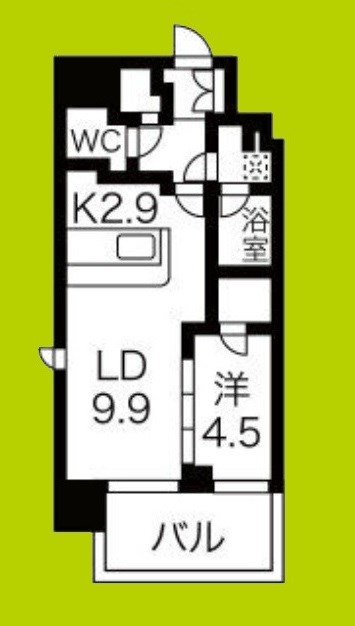 スプランディッド難波Ⅲ 間取り