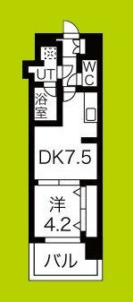 スプランディッド難波Ⅲ 間取り