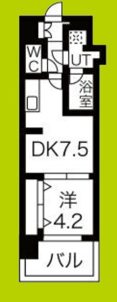 スプランディッド難波Ⅲ 間取り