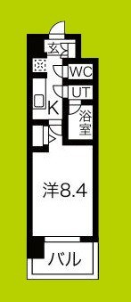 スプランディッド難波Ⅲ 間取り