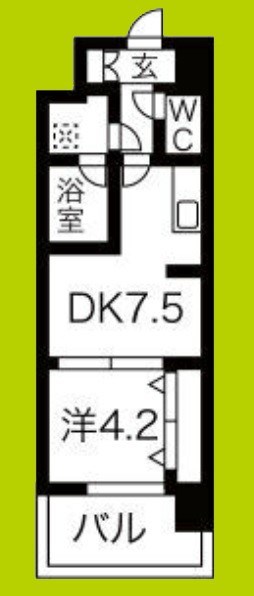 スプランディッド難波Ⅲ 間取り