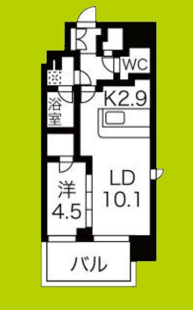 スプランディッド難波Ⅲ 間取り