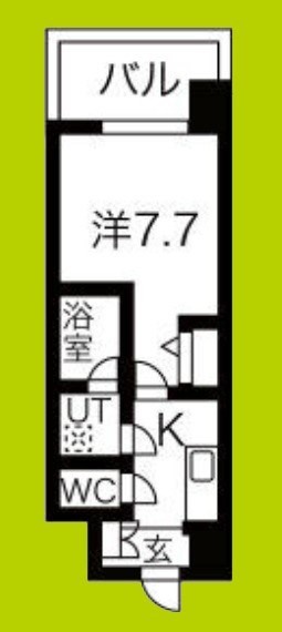 スプランディッド難波Ⅲ 間取り