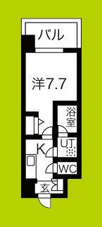スプランディッド難波Ⅲ 間取り