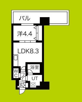 スプランディッド難波Ⅲ 間取り