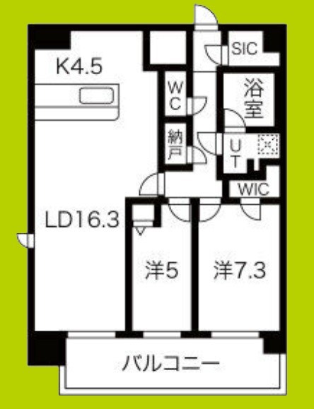 スプランディッド難波Ⅲ 間取り