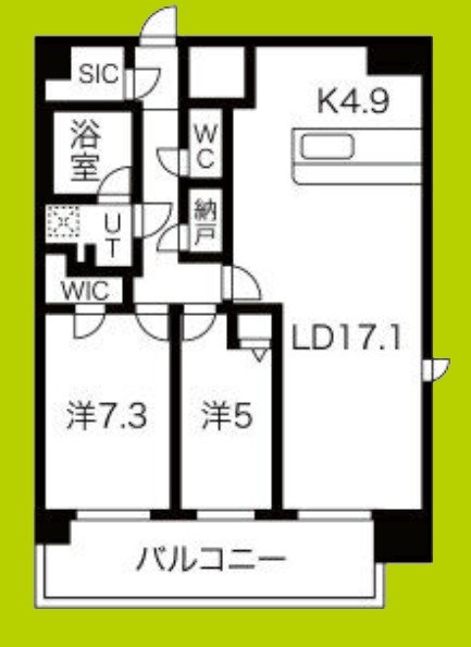 スプランディッド難波Ⅲ 間取り