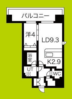 スプランディッド難波Ⅲ 間取り