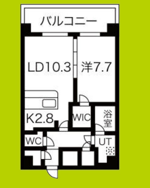 スプランディッド難波Ⅲ 間取り