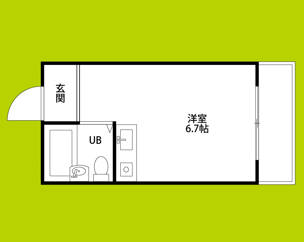 アパートメント東成Ⅱ  間取り