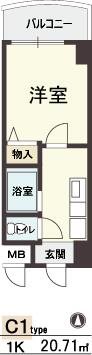 HOPE CITY天神橋 間取り