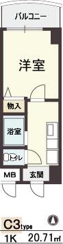 HOPE CITY天神橋 間取り
