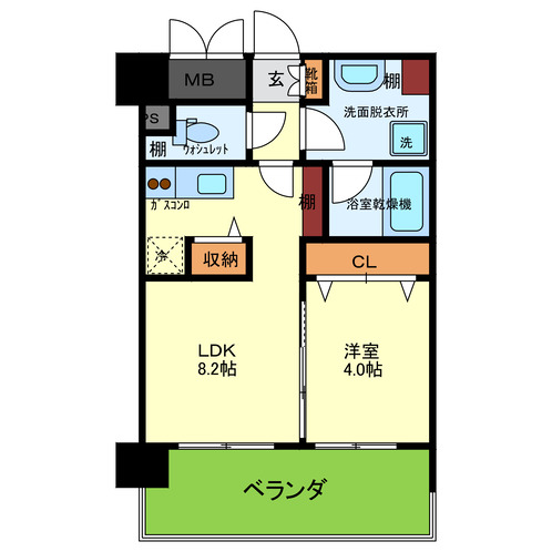ﾍﾞﾛﾌｨｵｰﾚ宮之阪 間取り