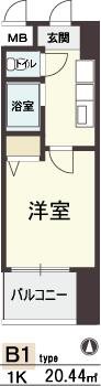 HOPE CITY天神橋 間取り
