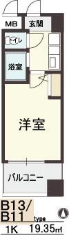 HOPE CITY天神橋 間取り