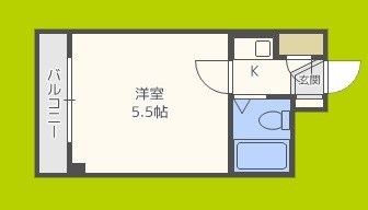 サンハイツ文の里 間取り