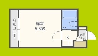 サンハイツ文の里 間取り