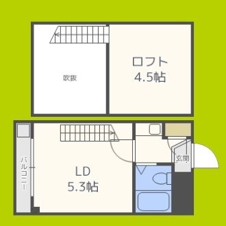 サンハイツ文の里 間取り