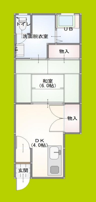 橘貸家　C棟 間取り