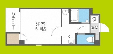 オーキッドコート北堀江 間取り