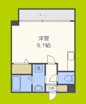 エグゼ難波南Ⅱ 間取り