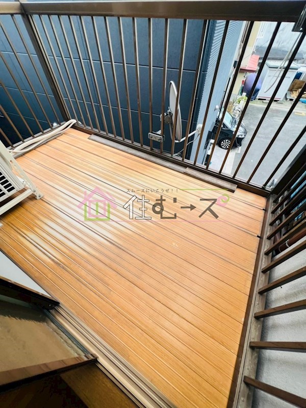 守口市金田町1丁目テラスハウス ベランダ