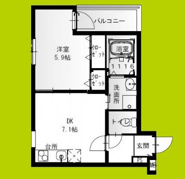フジパレス立花駅北 間取り