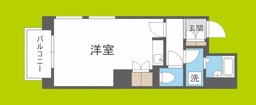 icube阿波座 間取り