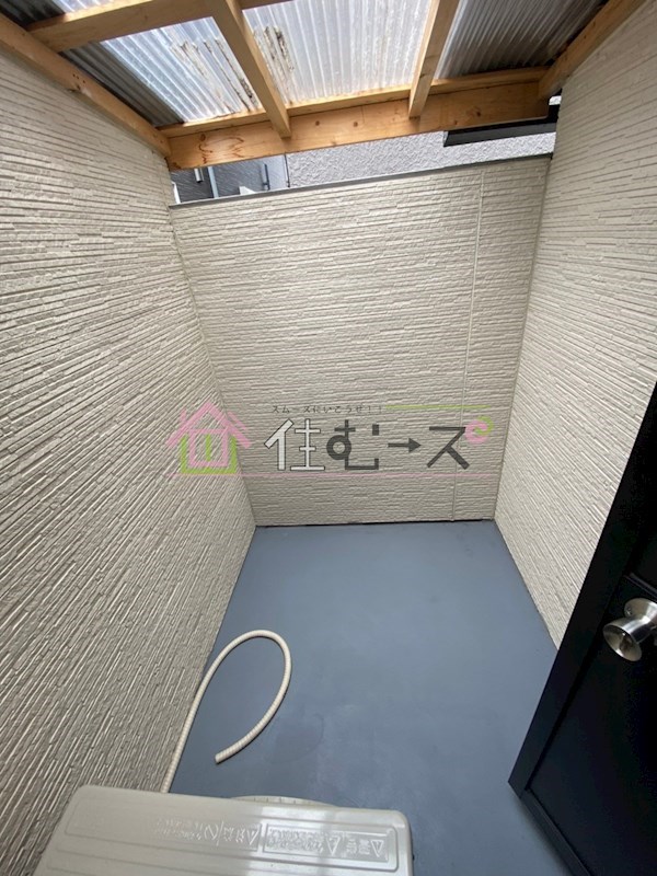 加島ガレージハウス ベランダ
