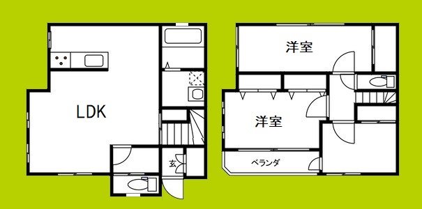 恵美須西2丁目戸建 間取り
