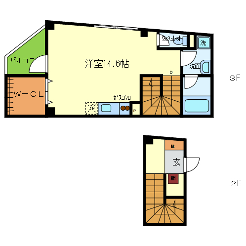 Concechia（ｺﾝｾﾁｱ） 間取り