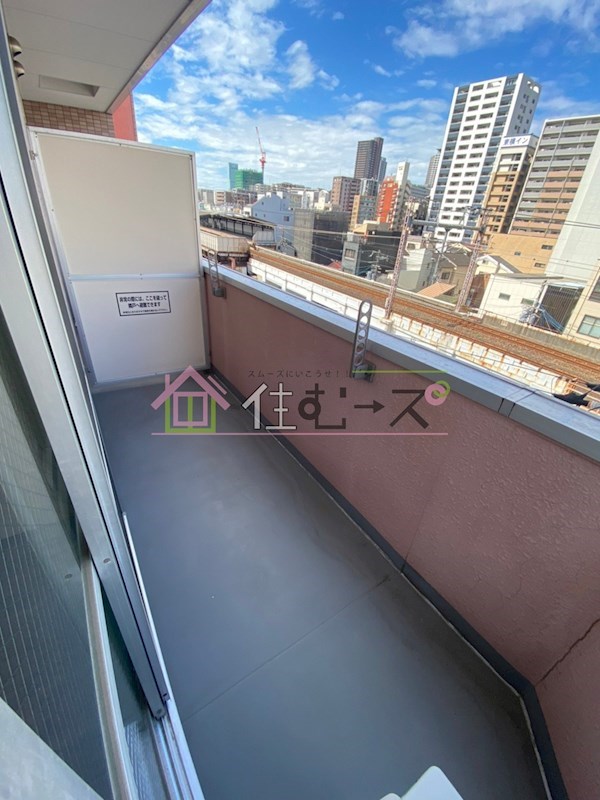 鶴橋末広ビル ベランダ
