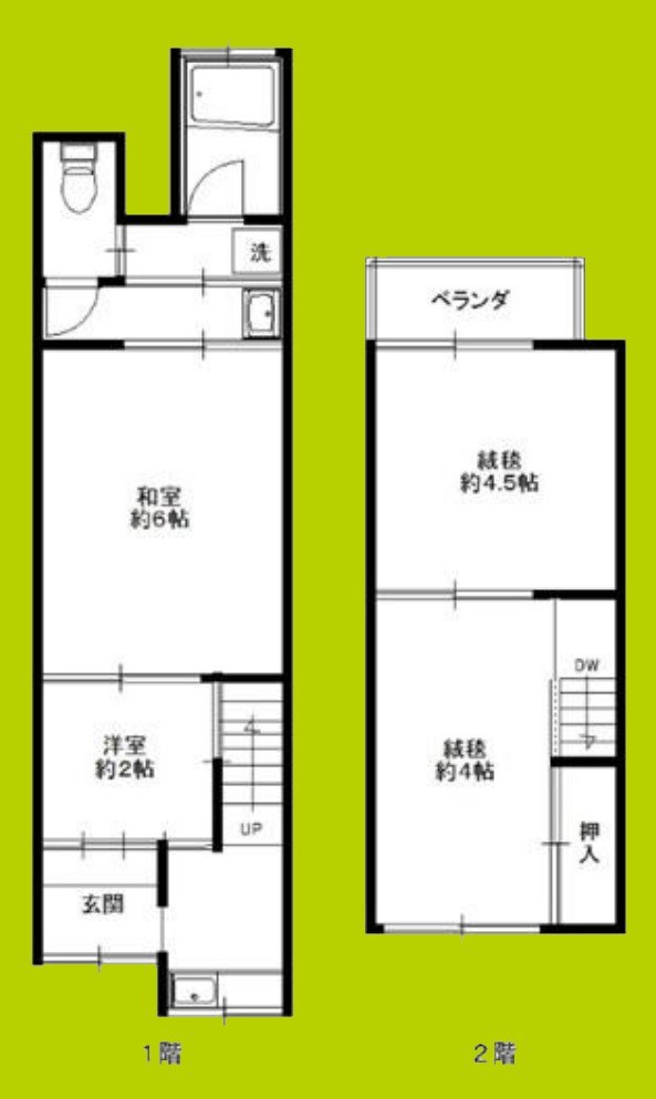 大今里南6丁目貸家 間取り