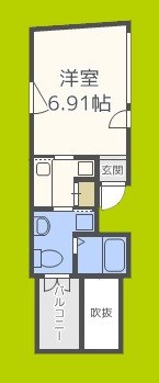 プレジール靭公園 間取り