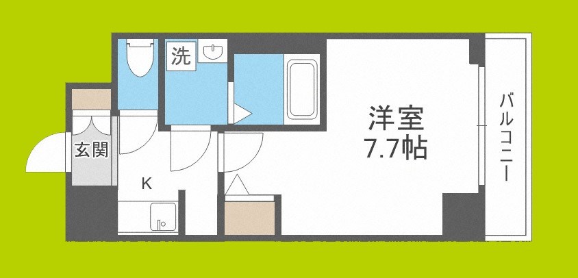 S-RESIDENCE難波EAST 間取り