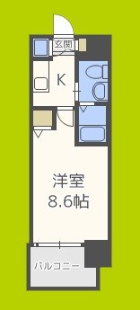 エスリード阿波座シティウエストⅡ 間取り