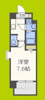 エグゼ難波西Ⅱ 間取り