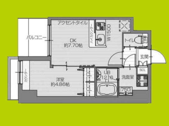 プレジオ難波ASIAN 間取り